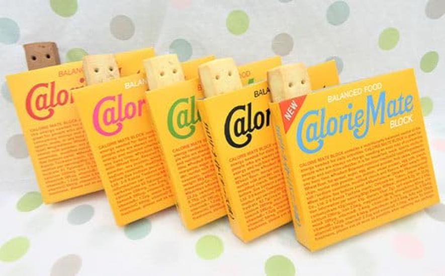 Otsuka Pharmaceutical Calorie Mate 4 5 1 Piece Each Fruit Comparison of Nutritional Emergency Food Blocks, Pieces, Types, Set, Vanilla, Chocolate,