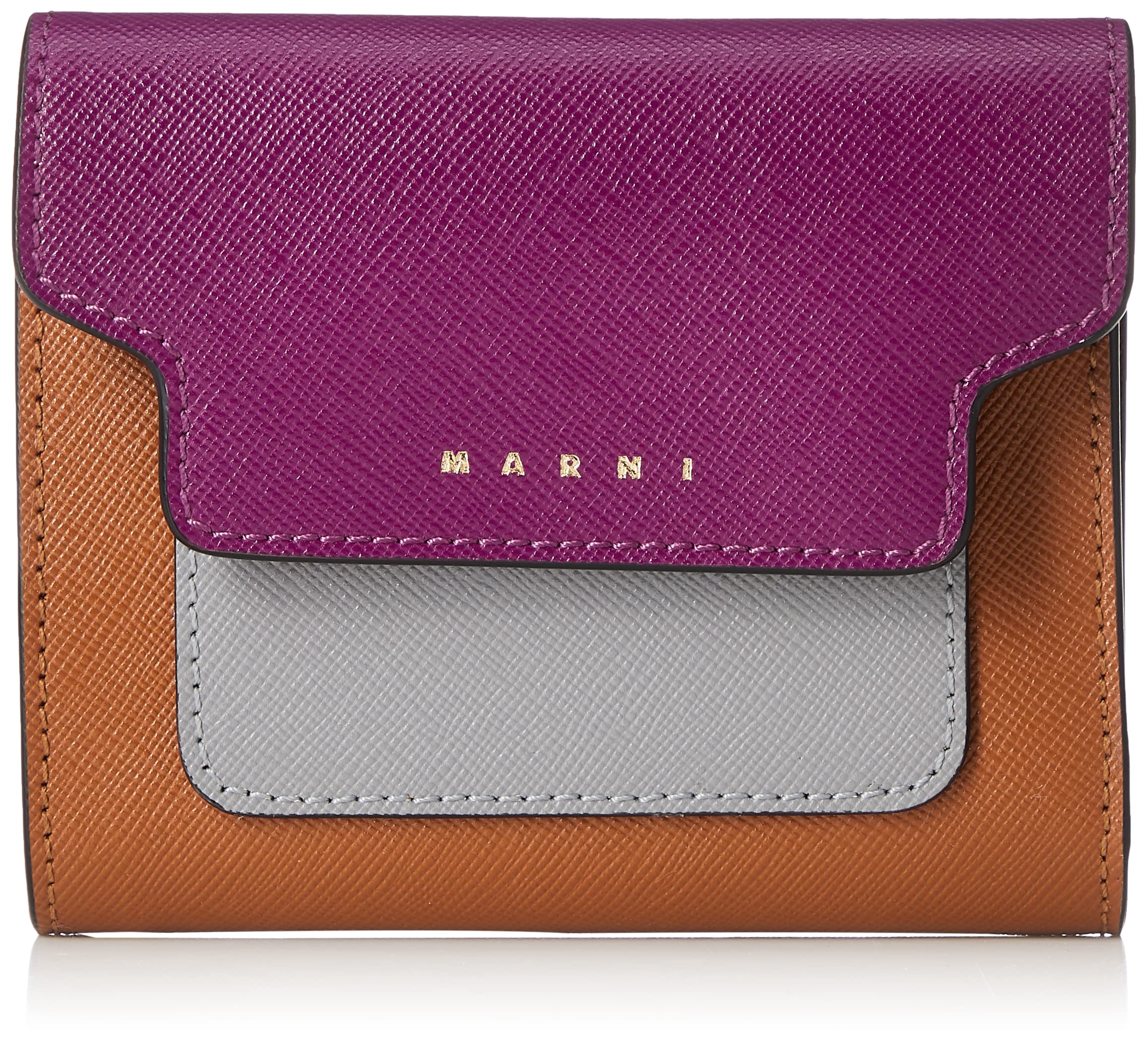 

wallet PFMO0052U8 LV520 [Marni] Tri-fold PLUM/ASH/MOCA [item]