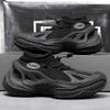 Autumn mesh breathable new high-elastic sports fly-woven thick-soled heightening sports and leisure shoes