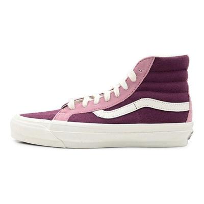 SK8 High Top Skateboard Shoes Unisex Pink Purple Sneakers VN000CTBBJD