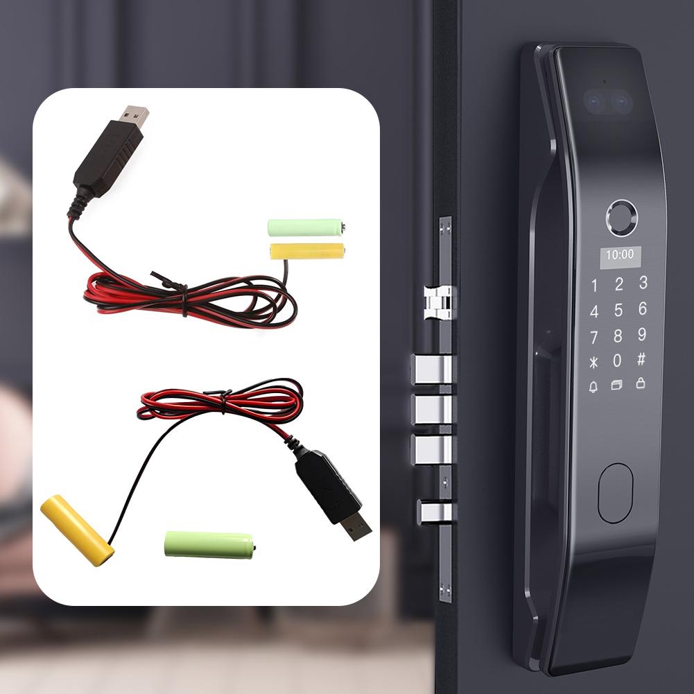 USB 5V To 3V AAA Battery Eliminator USB Power Supply Cable AA Dummy Batteries Power Supply Adapter Cable for LED Light