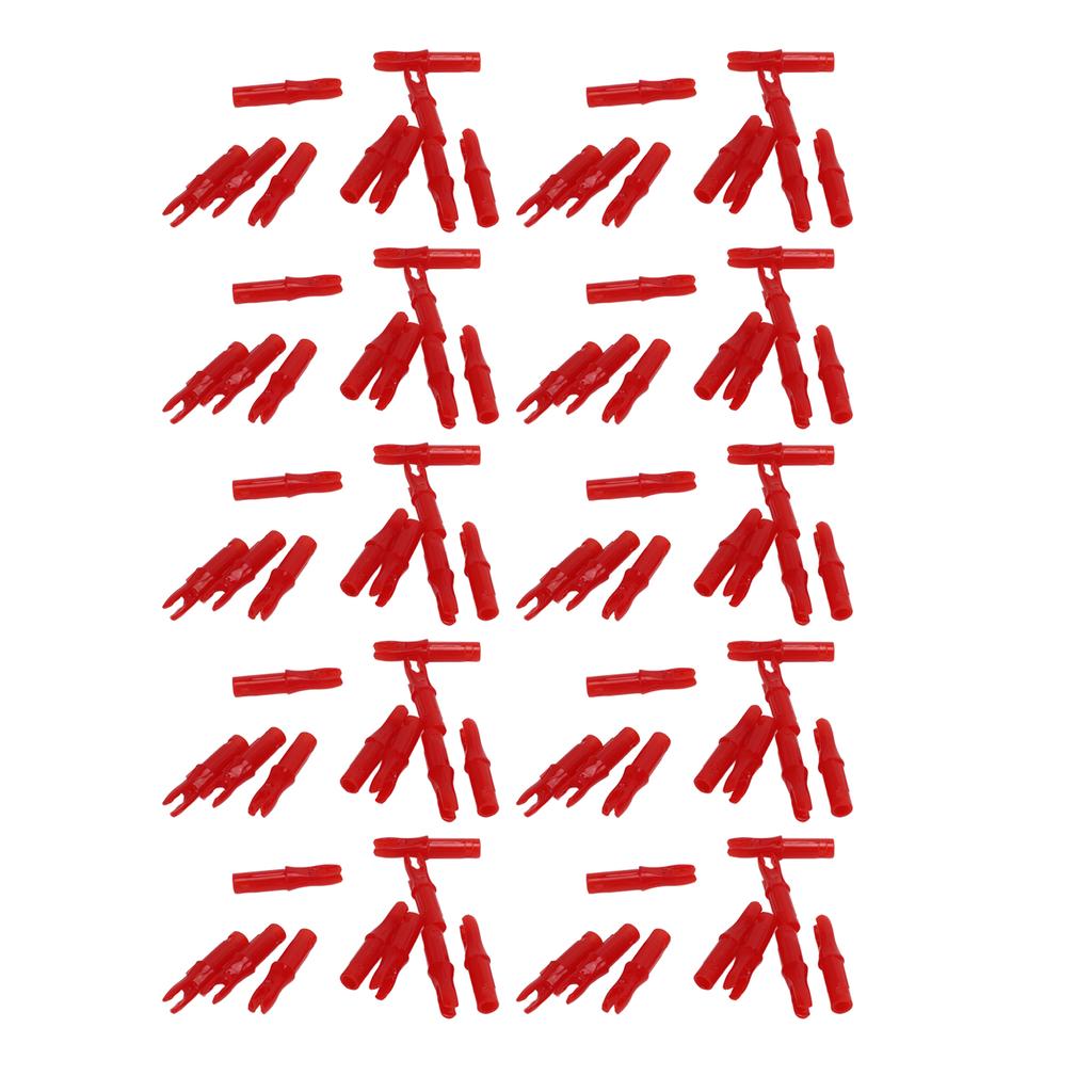 100pcs Archery Nock Plastic Insert Nocks Light Weight Nocks Replacement for Archery Bow