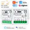 Tuya WiFi ZigBee Smart Trockenkontakt Schaltermodul DC 12/24V AC 100-240V Smart Home DIY Schalter Relais Timer Funktioniert mit Alexa Google