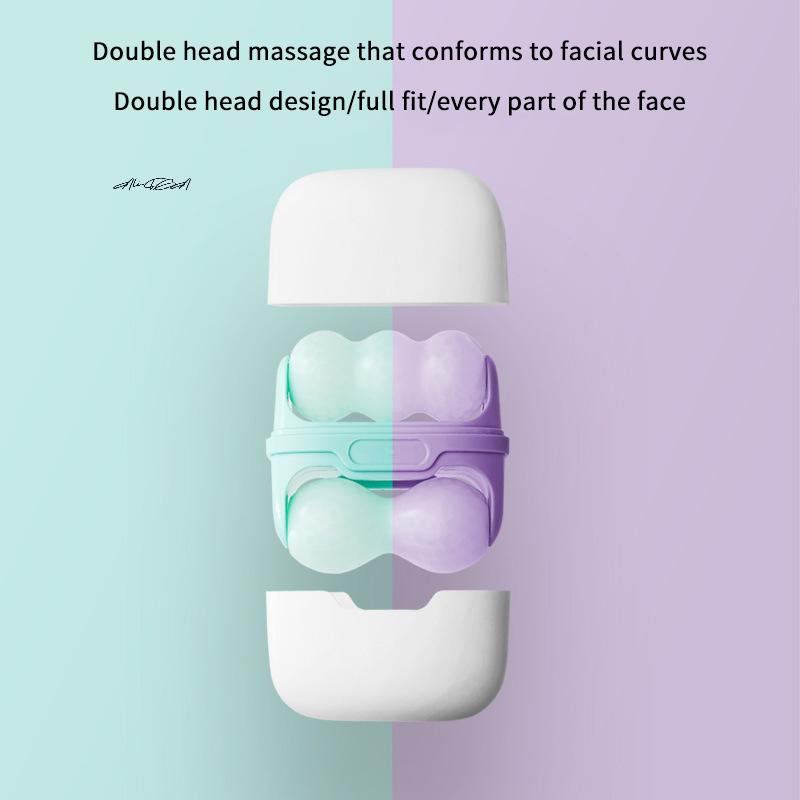 Double Head Ice Roller Facial Cold Therapy Tool for Eye Puffiness Migraine Relief Minor Injury Massage Skin Care Pain Relief