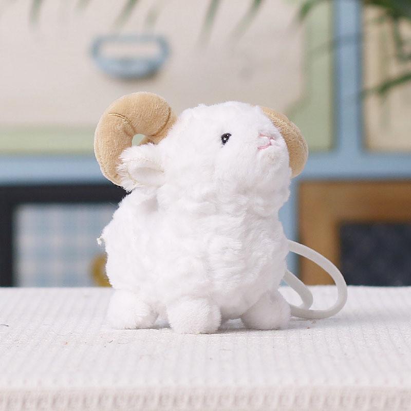 Adorable Sheep Plush Toy Pendant Made Of Short Plush For Bag Decoration