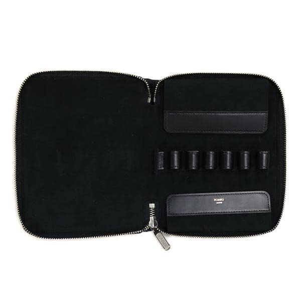 ROMEO Crocodile Embossed Collection Pencil Case for 6 Pencils RLC37 BK