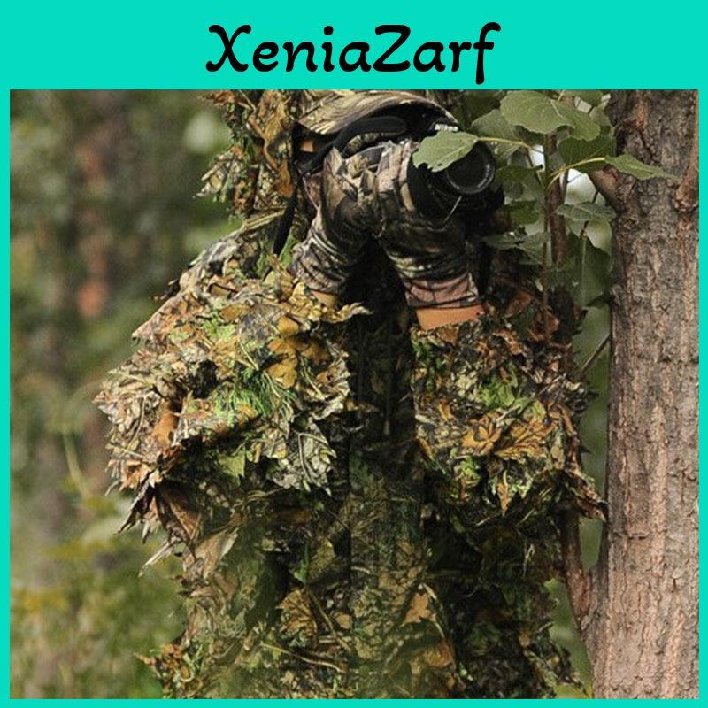 Premium Jagd Tarn Ghillie Anzug 3D Camo Kleidung für Dschungel Militärtraining Scharfschütze