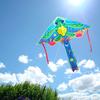 High Quality Polyester Triangular Kite With Long Tail Underwater Series Dolphin Mermaid Kite For Easy Flying