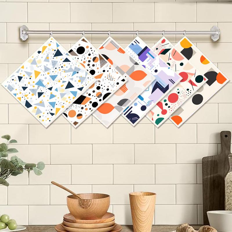 6PCS Swedish Dishcloths Eco-Friendly Kitchen Rags Absorbent Dish Towels Reusable Washable Cleaning Cloths