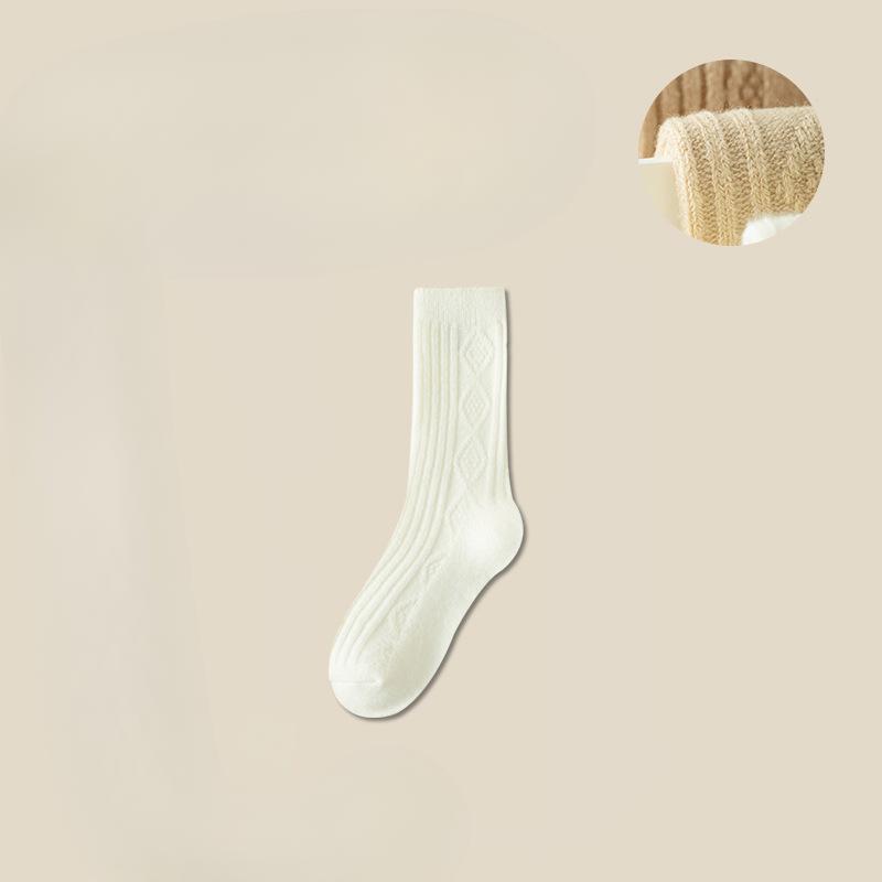 

Женские осенне-зимние носки с длинным ворсом из шерсти сына месяца с плюшевой подкладкой и толстые 1 pair