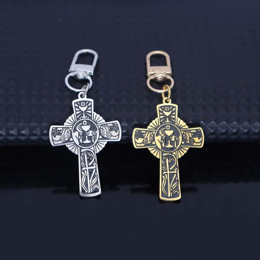 Stylish Stainless Steel Halo Cup Keychain for Bags, Cars, and Accessories
