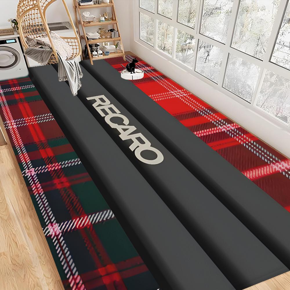 

Recaros Logo Front Door Mat Anti-slip Absorb Water Long Strip Cushion Bedroon Mat Bedside Mats 40x60cm