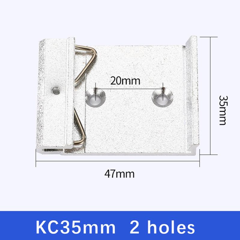 25MM 35MM 45MM Metal DIN Rail Fixed Clamp Clip Relay Mounting Buckle Simple Fixing Rack With Mounting Holes