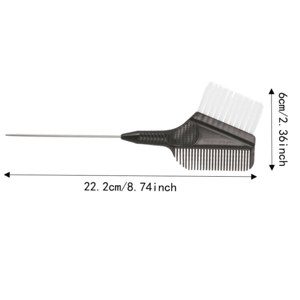 2PCS Dual-Sided Design Hair Dye Applicator Brush Even Color Application Hair Tint Brush Salon Use