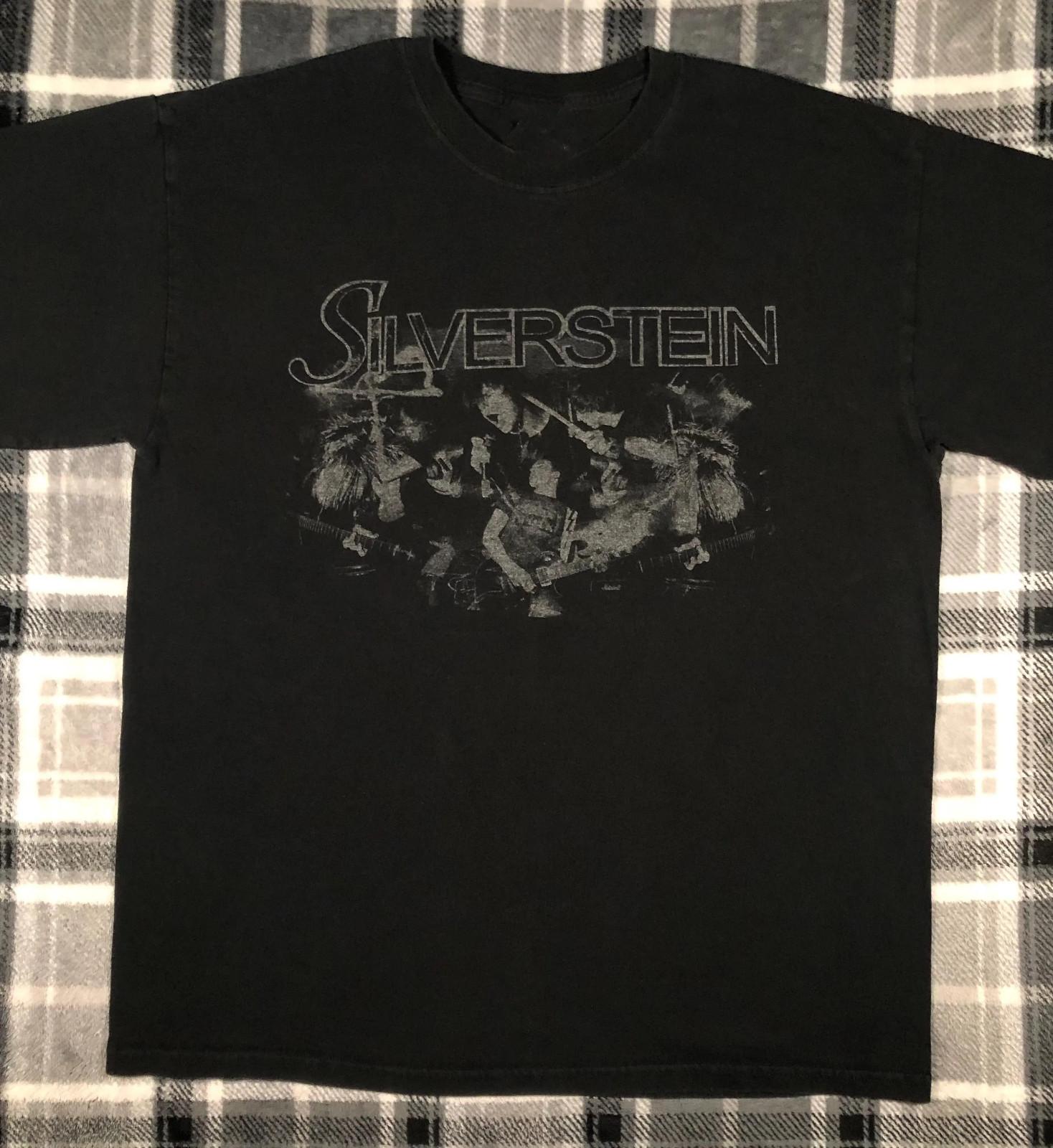 rare Silverstein Band Black 100% Cotton Size S To 4XL Shirt KK626 XL