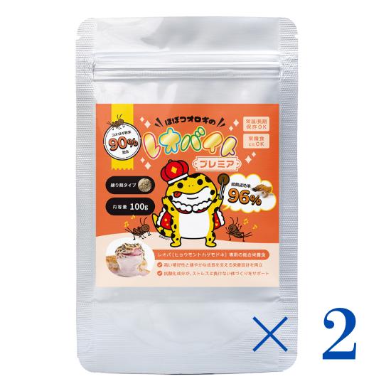 Premium Cricket-Based Complete Nutrition for Leopard Geckos – High Palatability & Gut Health – ECOROGY LEOBAIT-PREMIER 100 g × 1 Pack or 2 Packs