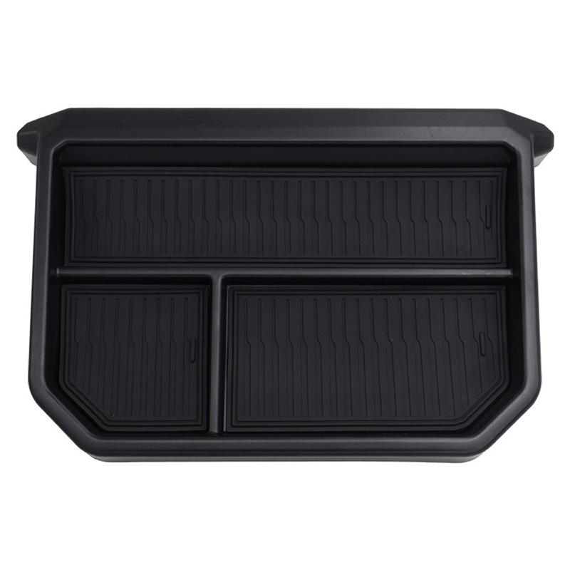 

Central Control Screen Storage Box Hidden For Toyota Tacoma 2025+ Silicone Storage Organizer Interior Upgrade Car Accessories чорний