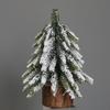 Mini Flocked Christmas Tree Small Pine Base Simulation Pe Cypress Pine Needle Christmas Tree 20/25/30 Cm Christmas