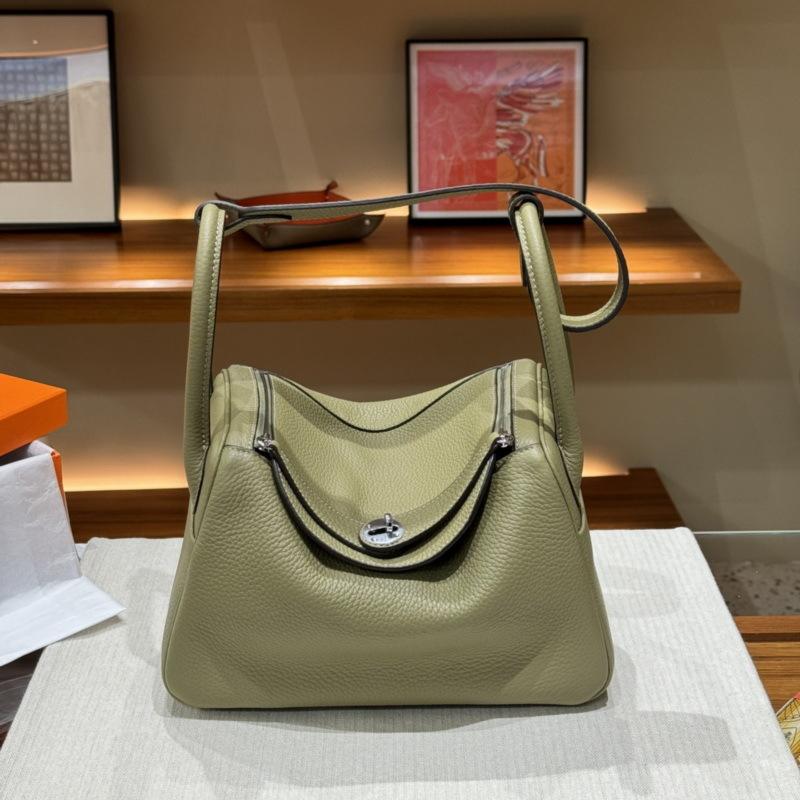 2026 new first-layer cowhide tc cowhide 19cm mini lindy bag crossbody leather medicine bag genuine leather women's bag
