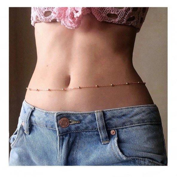 

Цепочка на талию с шариковой цепочкой золотого цвета