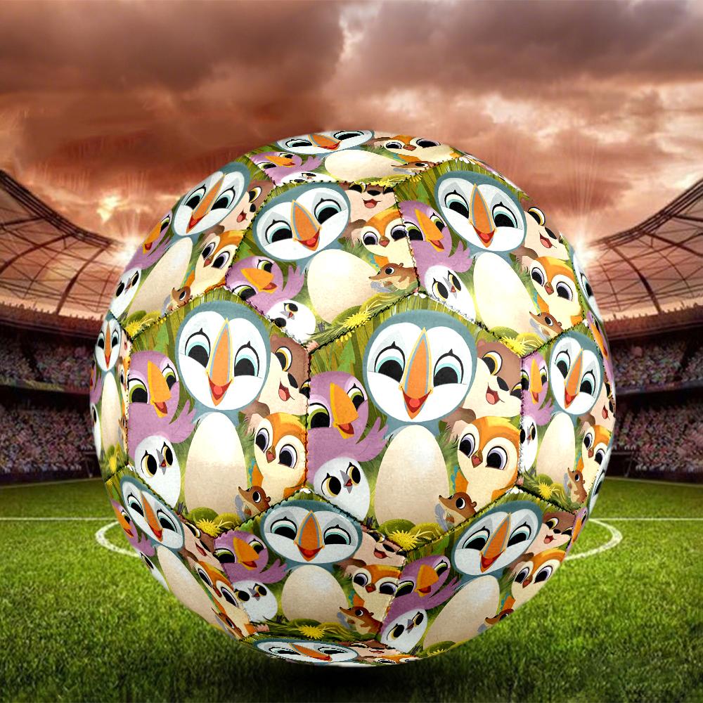 Puffin Rock Theme Size 5 Soccer Ball, Suitable for Both Indoor and Outdoor Matches, a Gift Suitable for Everyone.