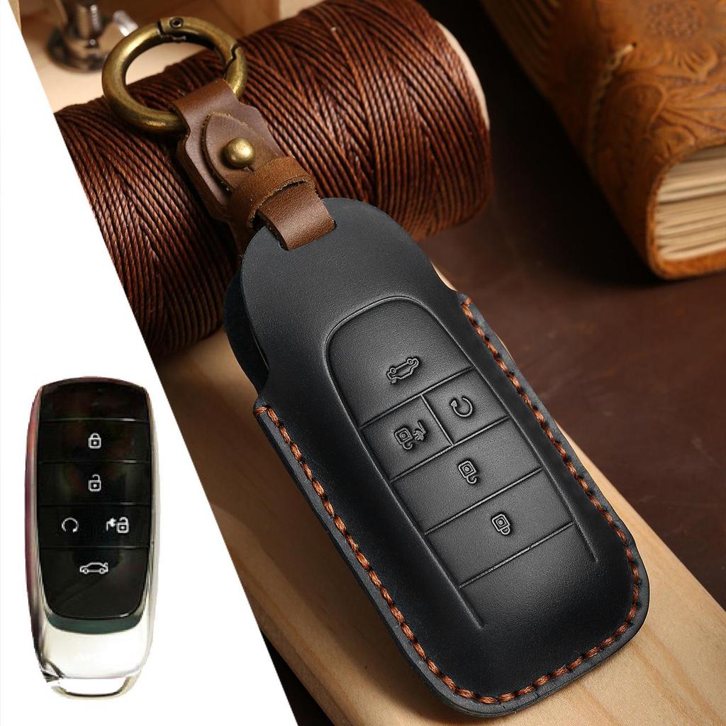 Premium Genuine Leather Key Case for GAC AION S/V/Y/LX630 & IA5 Car Models