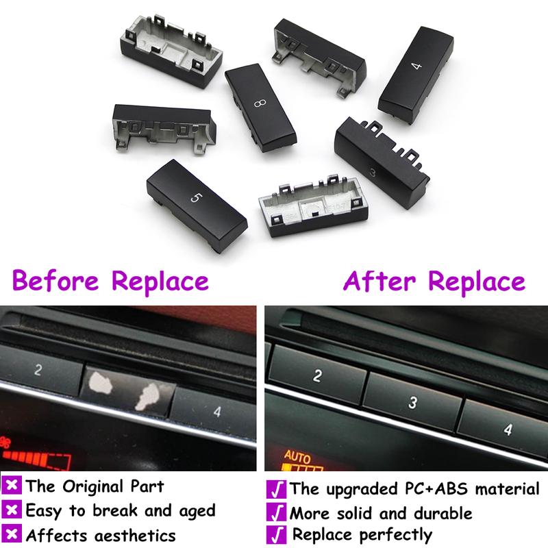 1 Stück F10 F11 F06 F12 F13 F07 F01 F02 F04 Auto Mittelkonsole CD Digital MODE FM/AM Knopf Abdeckung Zierleiste Für BMW 5er 6er 7er 5GT Serie