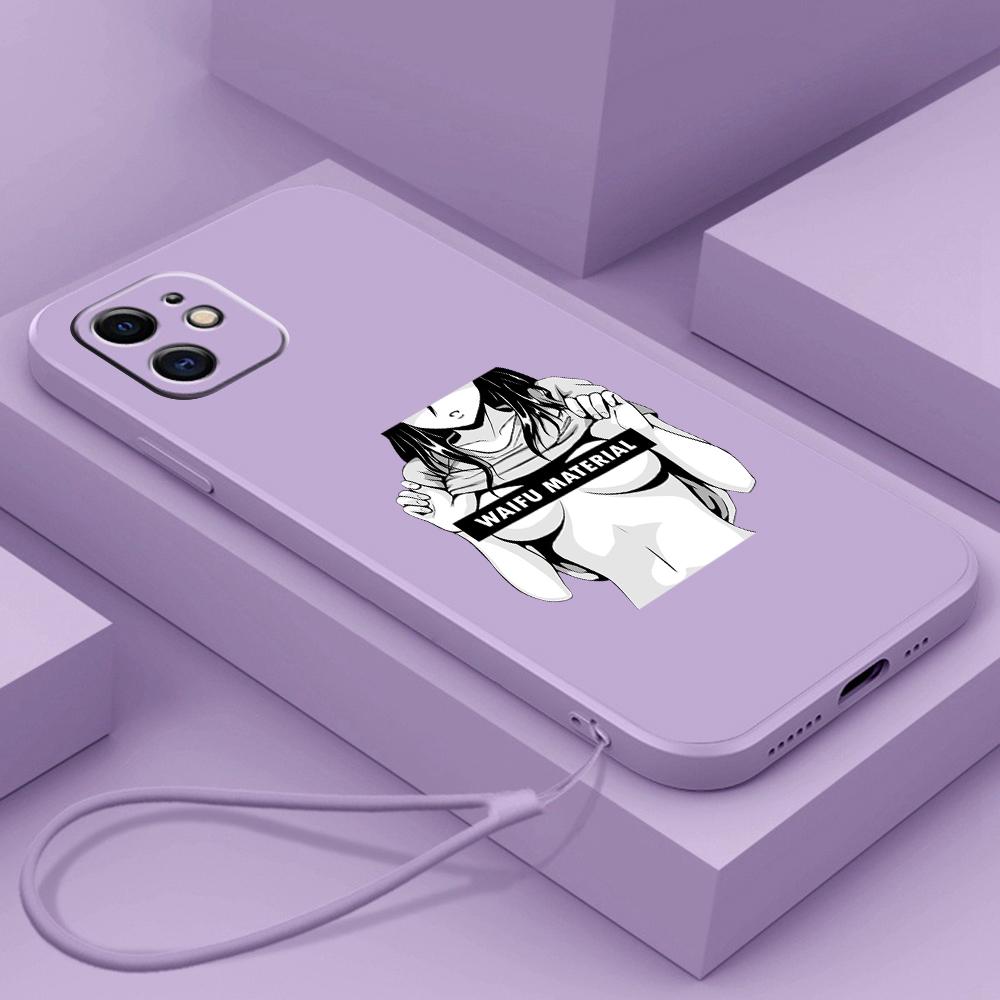 Samsung Galaxy A14 A24 A54 dla iPhone 11 12 13 14 15 Pro Max Xiaomi Redmi 13C Huawei Prosta krawędź Miękkie etui na telefon NY19 Sugoi Senpai Anime Waifu art