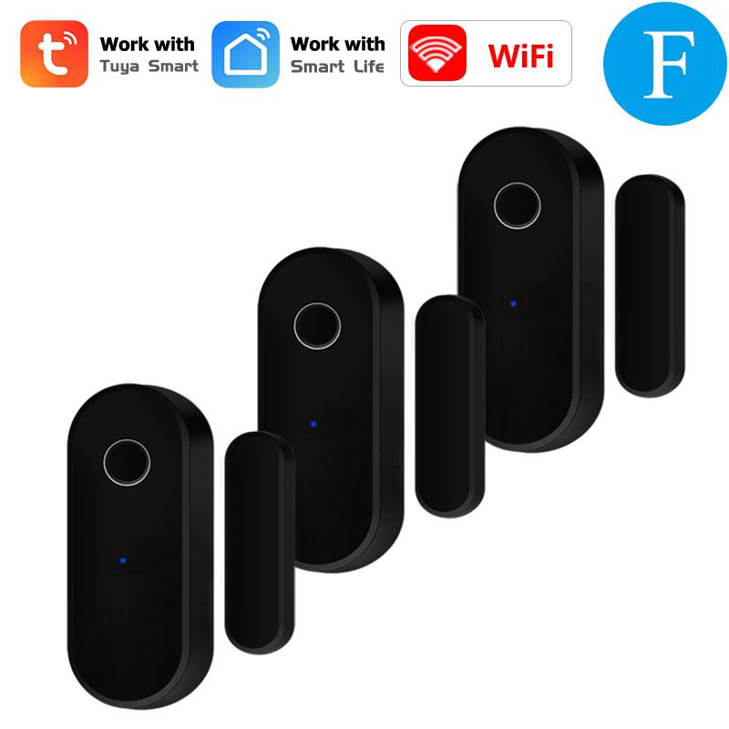 Tuya Smart WiFi Türsensor Öffnen Schließen Tür Fenster Detektor Haus Sicherheitsalarm Unterstützung Alexa Google Stimme APP Fernsteuerung