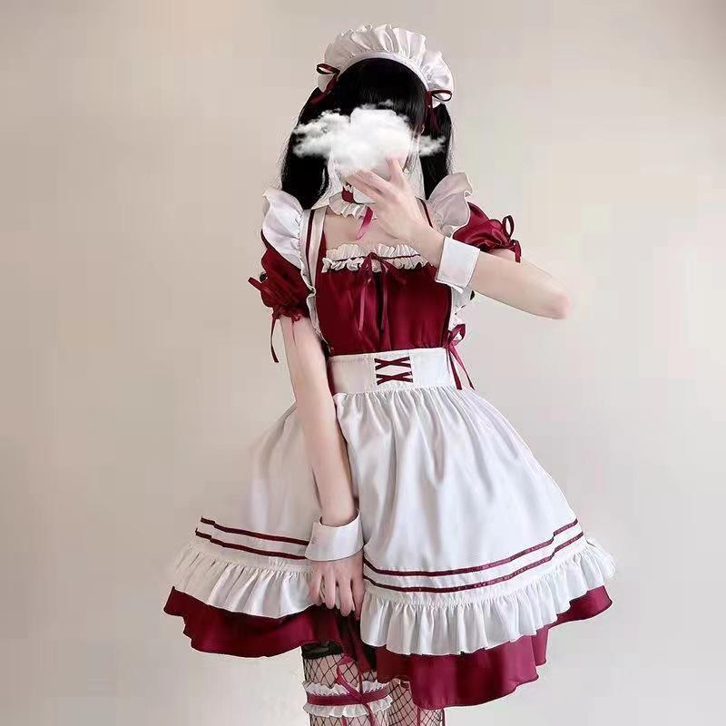 Plus Size Lolita Maid Cosplay Set - Pure Desire Skirt Outfit