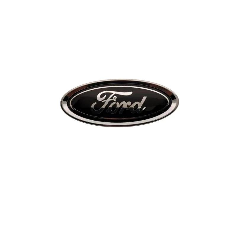 9.5cm 2Pins Auto Front Hood Emblem Rear Trunk Badge Decal Sticker For Ford Focus Mk2 Mk3 Fiesta Mk7 Ranger Mondeo Mk4 S-MAX Kuga