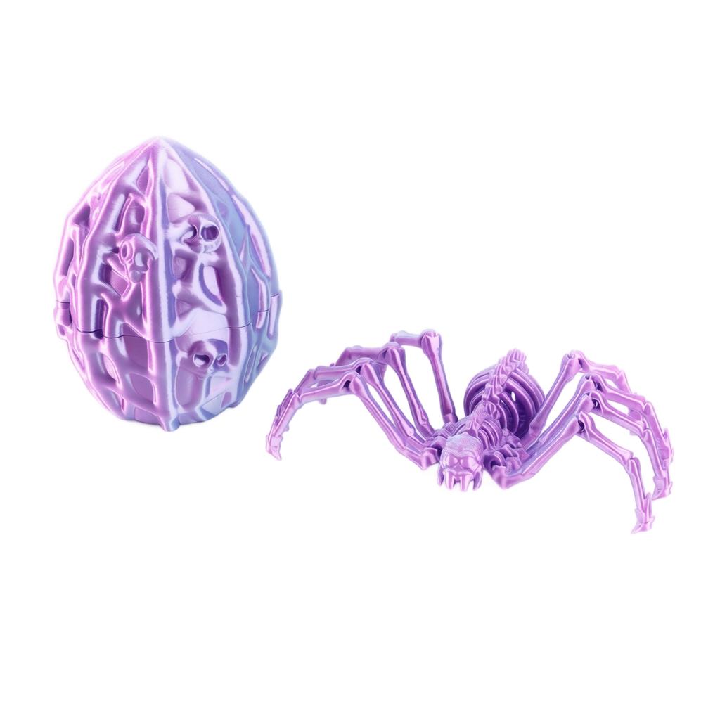 3D Printed Stretchy Egg Set - Decorative Ornament for Desk, Shelf and Home Display
