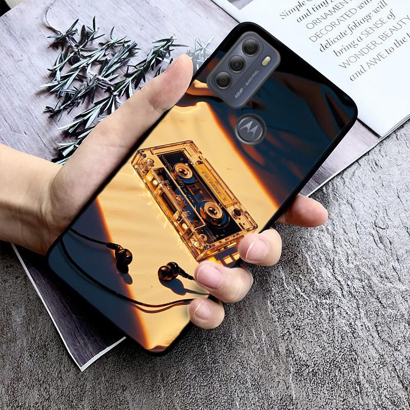 Phone Case For Moto G86 G85 G75 G15 G05 G56 G72 G53 G54 G84 G60 G31 G32 G24 G 5G G Play Retro Cassette Tape