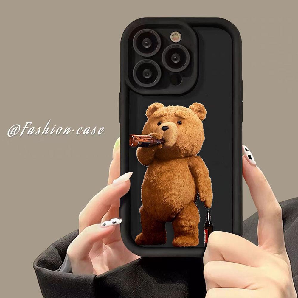 Cartoon T-Teddy Bear Cover Phone Case For Oneplus 11 10R 8T NORD CE 2 3 4 LITE ACE 2 3 Google PIXEL 7 8 7A 8A 9 Case Funda Capa
