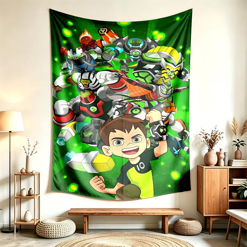 Ben 10 (14) Tapestry Nadaje Się Do Dekoracji Domów, Akademików I Sypialni Miękkie W Dotyku I Idealny Prezent Dla Przyjaciół I Rodziny
