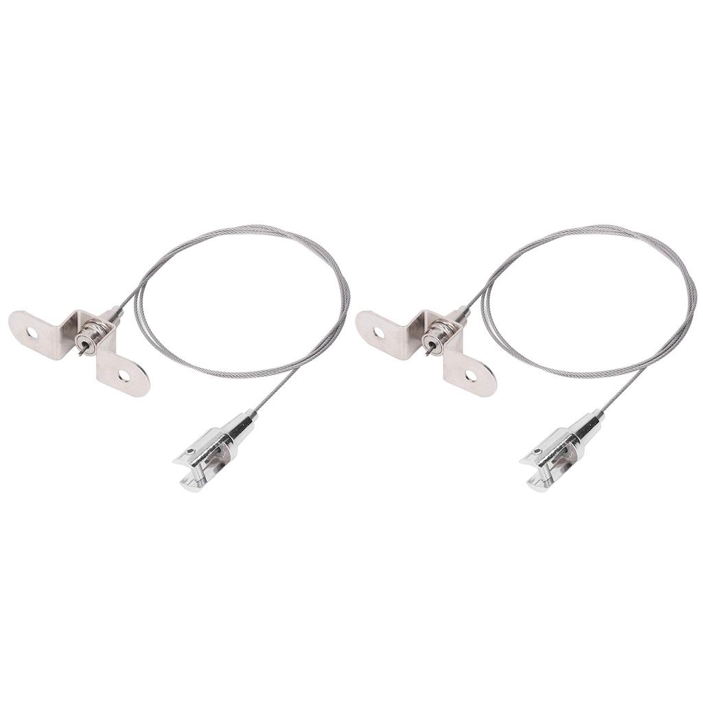 90cm Picture Hanging Wire 30kg Load Adjustable Stainless Steel Hanging Rope for Photo Frames Lamps