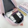 School bag new high-value college style fresh and sweet contrasting color backpack junior high school students lightweight large-capacity backpack