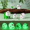 Miniatures Figurines Cute Panda Landscape Ornaments Diy Home Decorations Kawaii Animal Desktop Small Ornaments Accessories