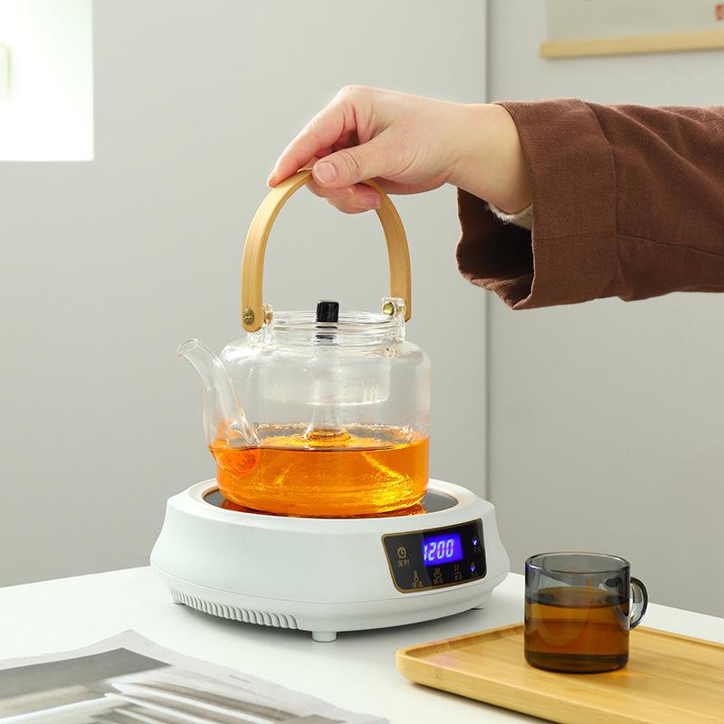 Smart Electric Ceramic Tea Brewer - Compact Kettle for Brewing, Steaming, and Boiling Tea