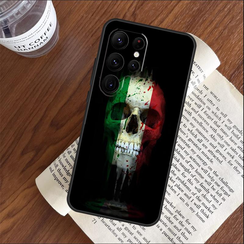 Italy Flag Phone Case For Samsung Galaxy S25 S24 S23 S22 S21 Ultra S9 S10 Plus S20 FE Funda Cover Shell