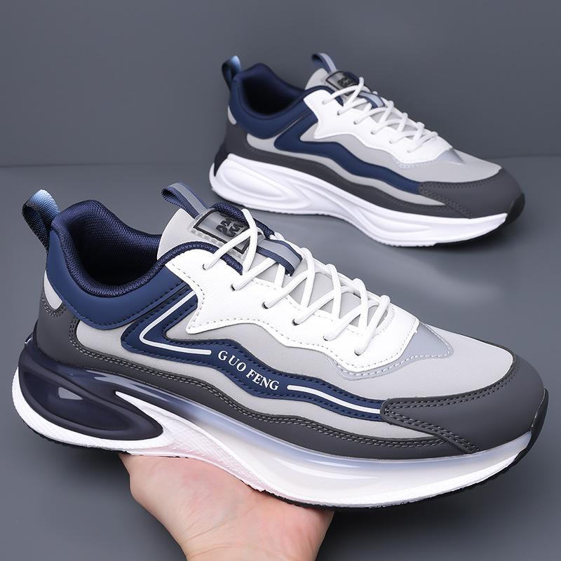 

Мужская обувь 2024 осень и зима новая кожаная поверхность студенческий кампус тренд спорт Forrest Gump обувь мужская мягкая подошва удобная повседневная обувь 38