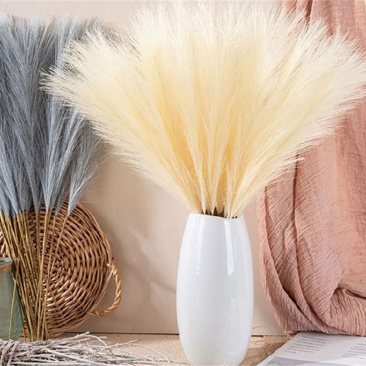 10 Τεμάχια Τεχνητό Μπουκέτο Πάμπας Γρασίδι DIY Βάζο Λουλουδιών Ψεύτικο Φυτό Καλαμιά Διακόσμηση