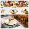 Uxcell Set mit 10 runden Kunststoff-Gedeckplatten, 13 Zoll, Gold, für Dinner, Hochzeit, Party oder Veranstaltungs-Tischdekoration