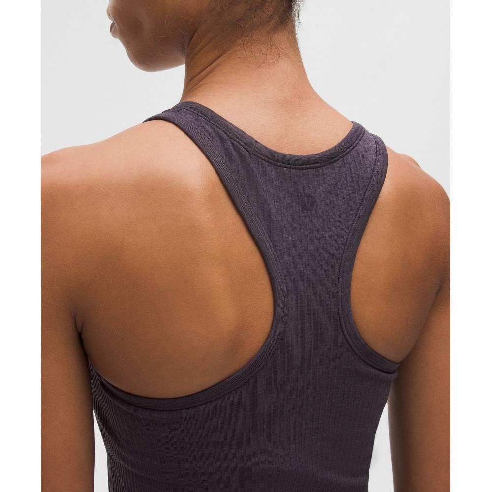 Lululemon EBB To Street Cropped RaCerBaCk Tank Top  Light Support  B C Cup atmospheriC Purple