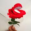 Unique Rose Flower Ring Holder Floral Engagement Ring Box Valentine's Day Gift Jewelry Gift Box for Proposal Ring