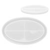Oval Tray Mold Silicone Oval Jewelry DIY Tray Mold for Manicure Store Decoration Organization