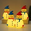 Christmas Snowman Ornament Create with LED Luminous Night Light Atmosphere Hanging Hole Xmas Tree Decoration
