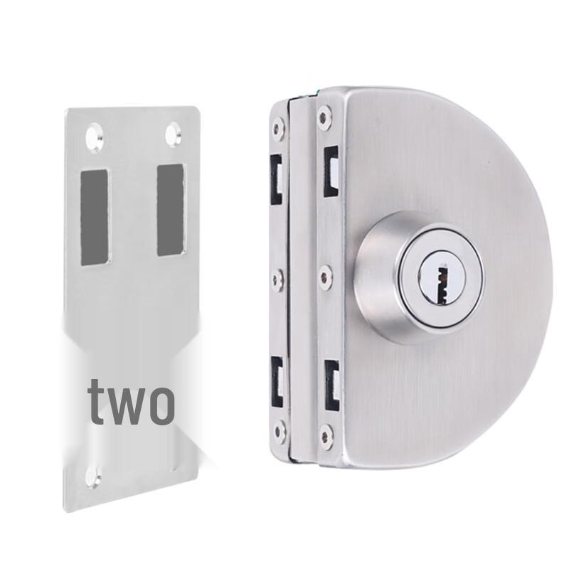 AQQJ1219 Stainless Steel No-Drill Glass Door Lock