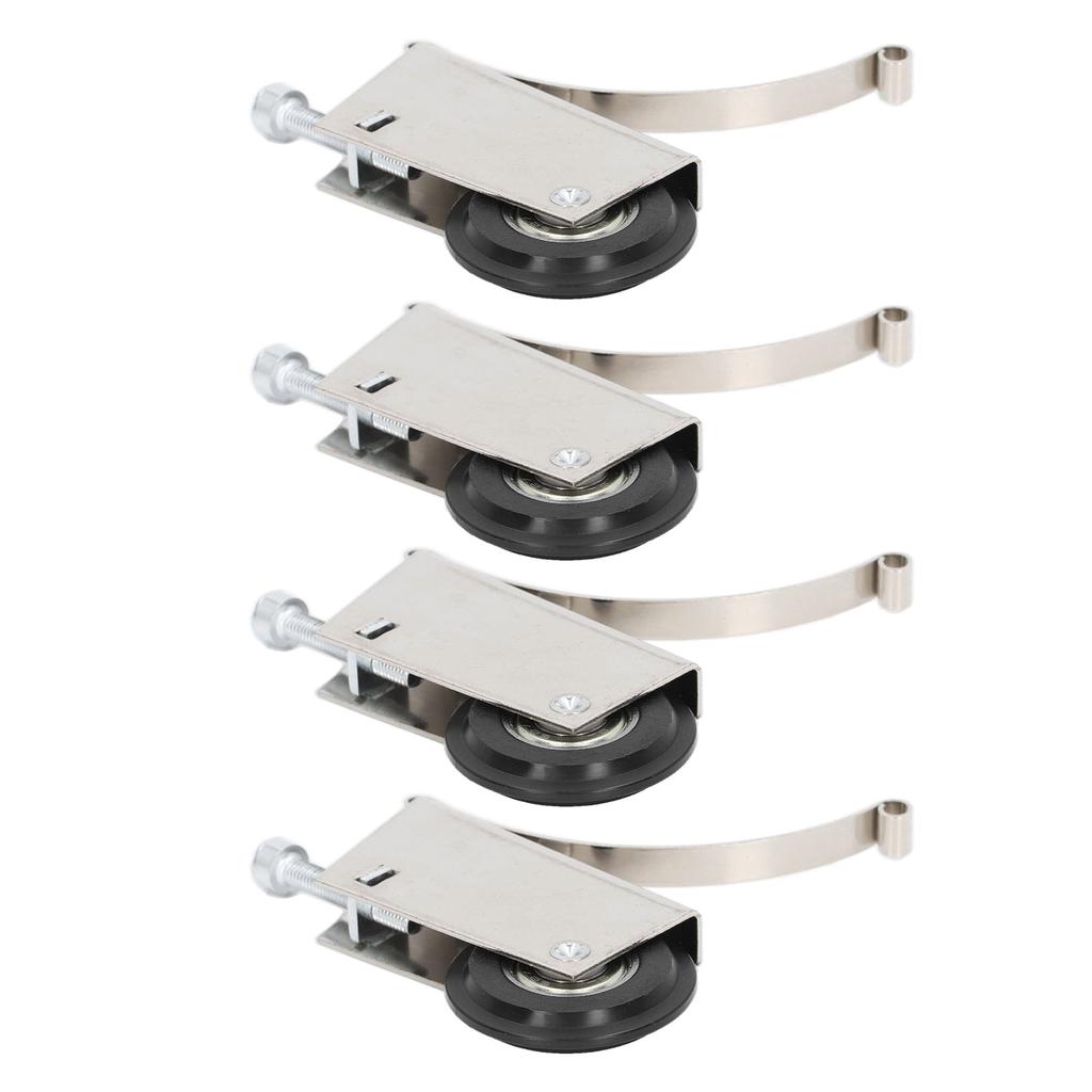 4Pcs Sliding Door Pulley Cam System Stainless Steel Mute Strong Bearing Hardware 40mm Diameter
