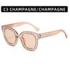 Fashion Cat Eye Sunlgasses Women Retro Brand Designer Sun Glasses Vintage Square Sparkling Star Glasses Okulary
